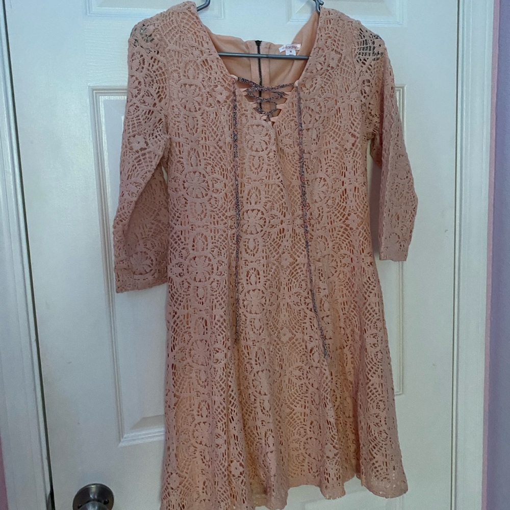 Peach Lace dress